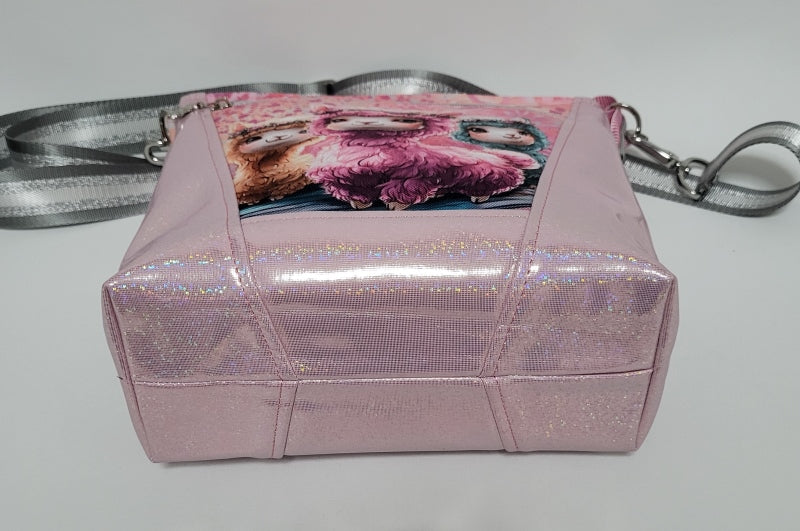 Tasche Antonia ALPAKAS aus Stoff und Kunstleder