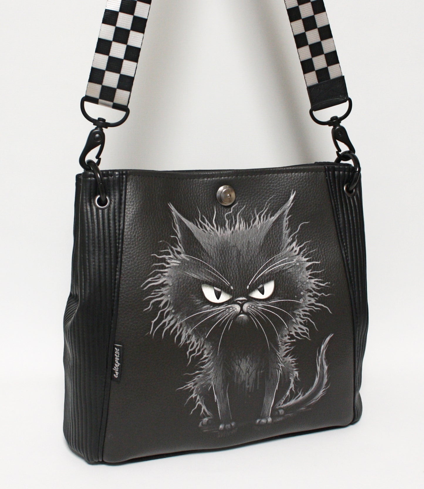 Kunstledertasche Hallig "Grumpy Cat"