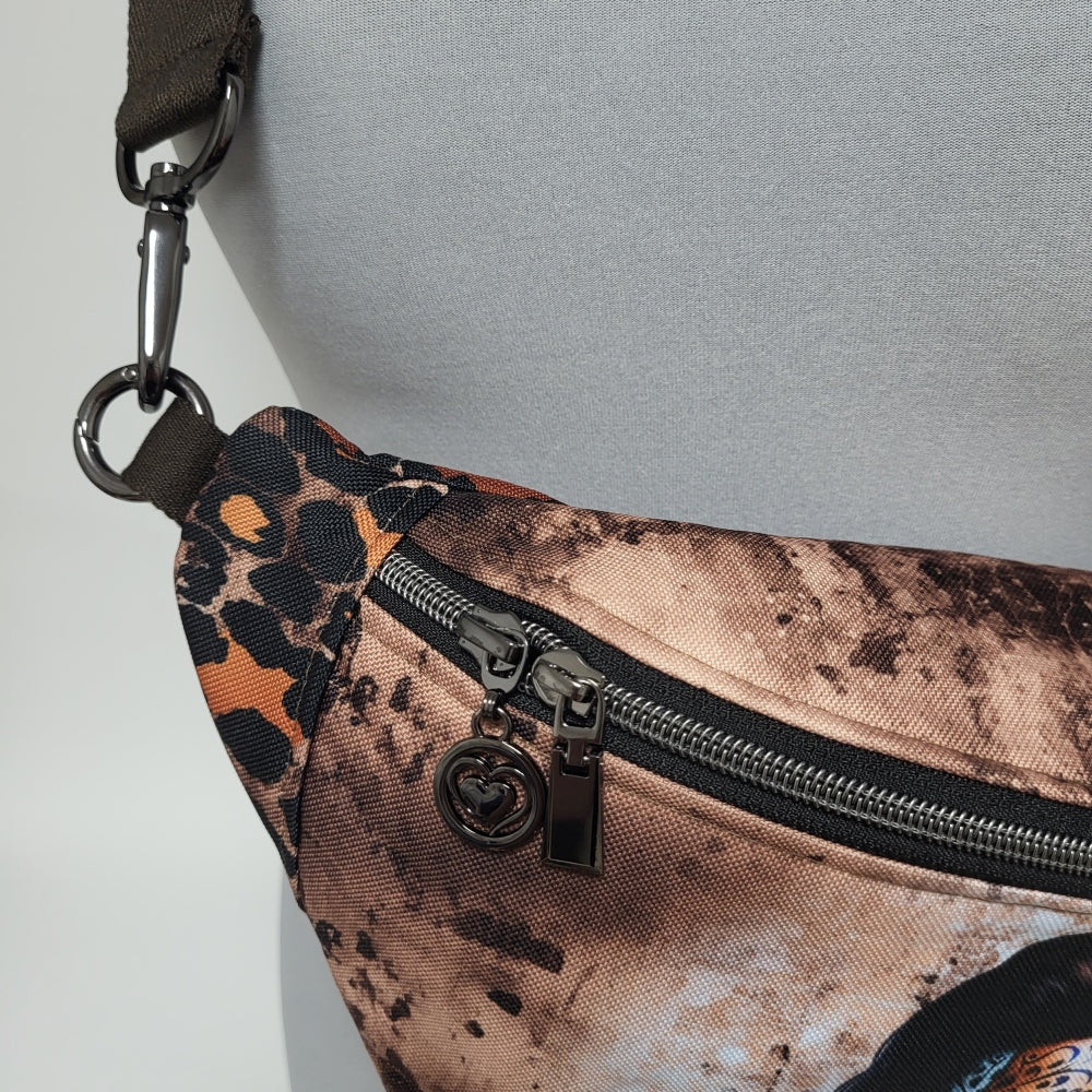 Crossbag EILEEN aus Stoff + Minitasche