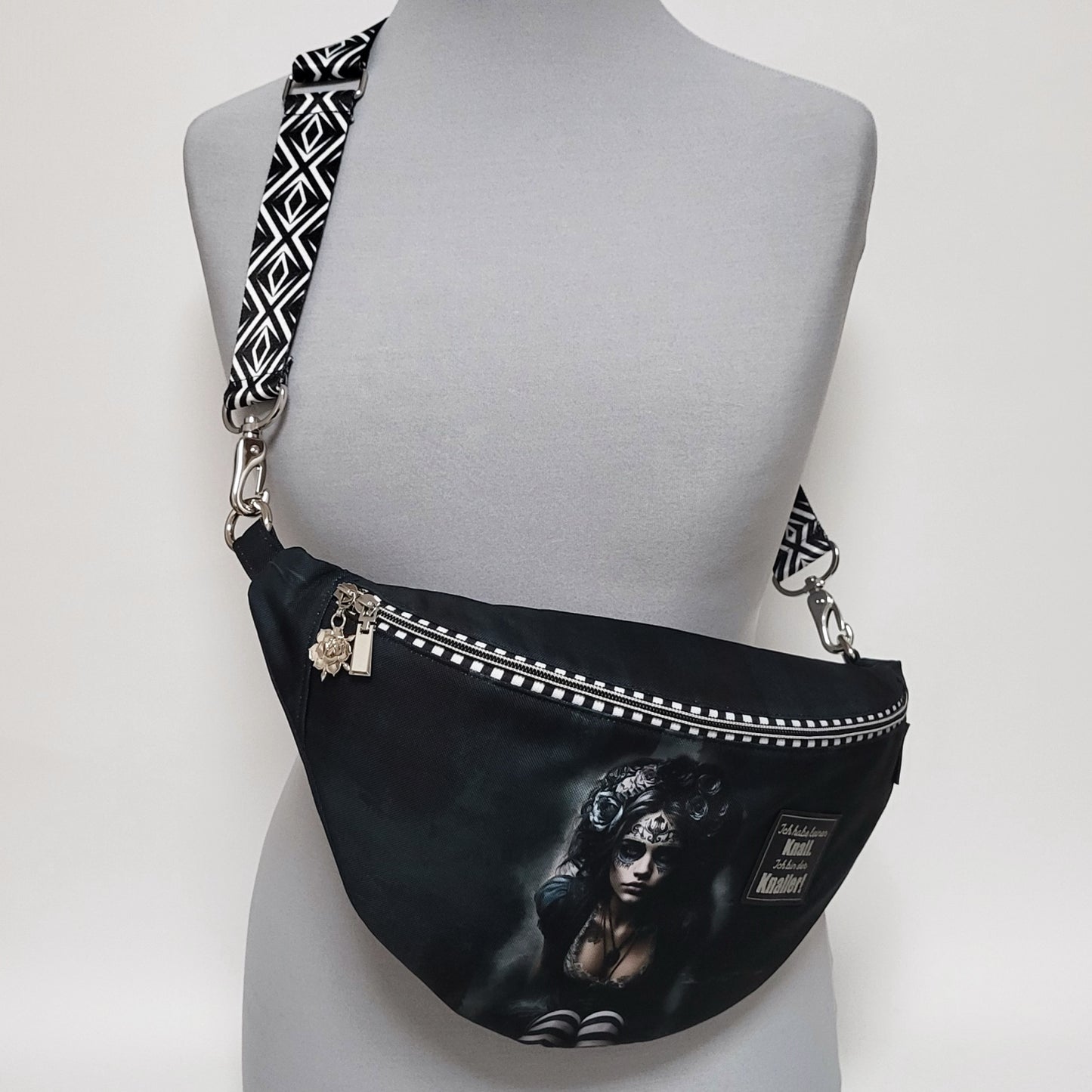 Crossbag ALYSSA aus Stoff + Minitasche