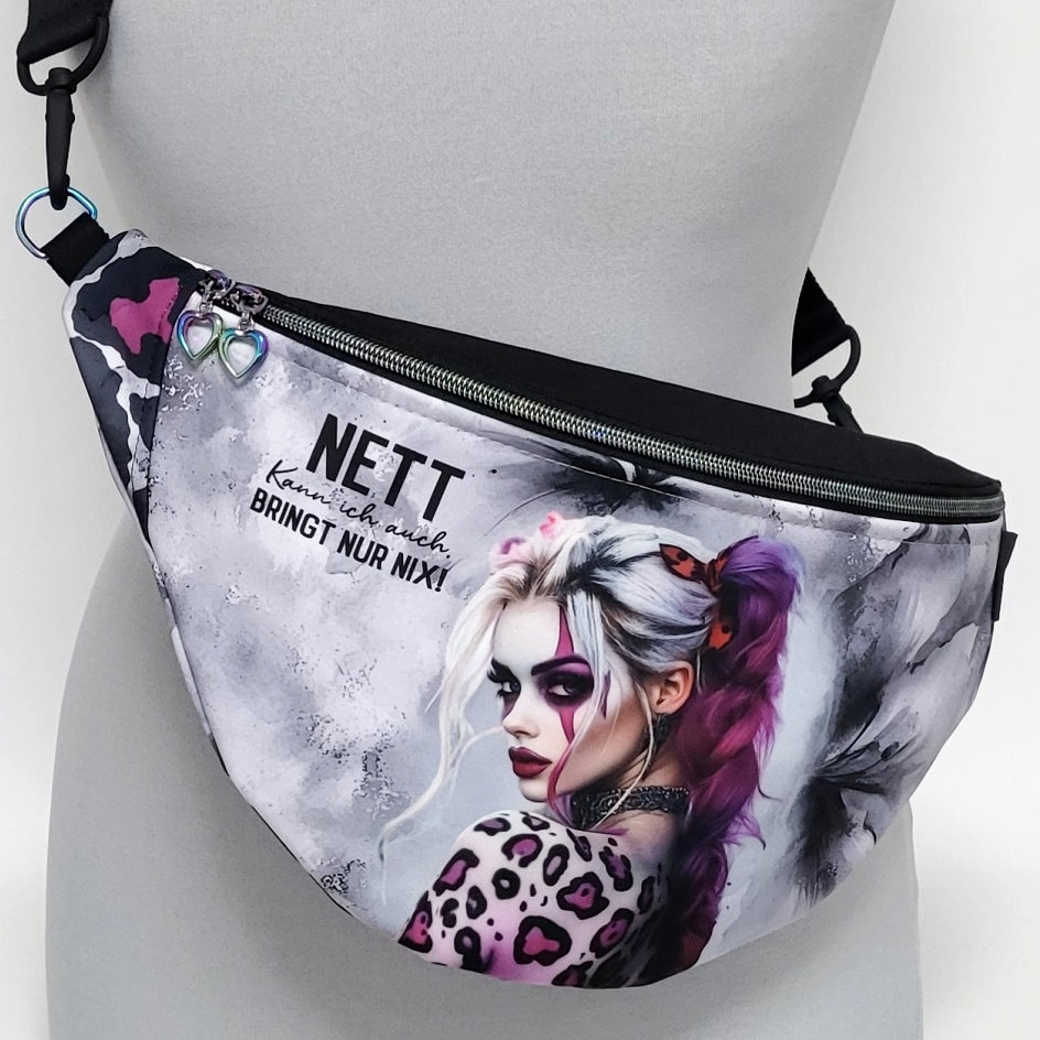 Crossbag LILITH aus Softshell + Minitasche