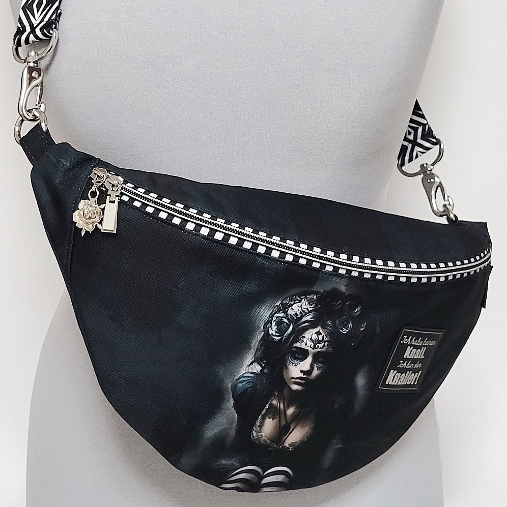 Crossbag ALYSSA aus Stoff + Minitasche
