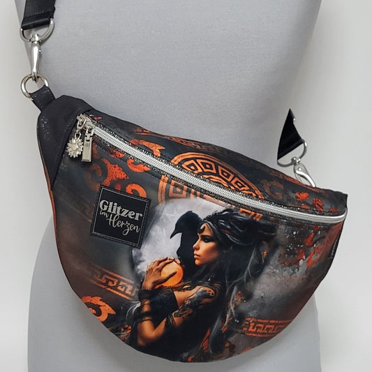 Crossbag GRACE aus Stoff + Minitasche