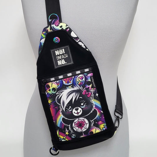 Slingbag Fielder PUNKBÄRCHEN aus Softshell und Kunstleder