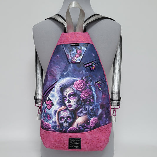 SlingBag Malea Rucksack LA CATRINA aus Kunstleder