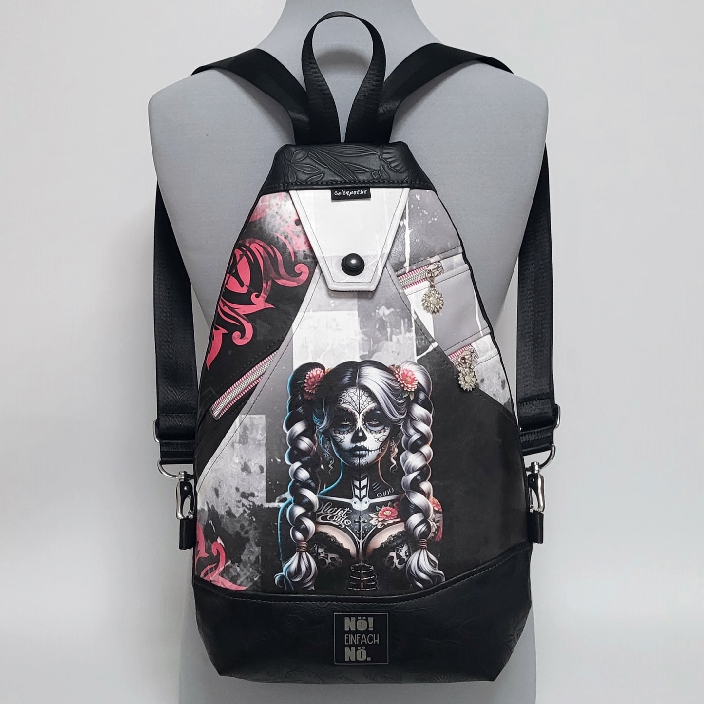 SlingBag Malea Rucksack LA CATRINA 4 aus Kunstleder