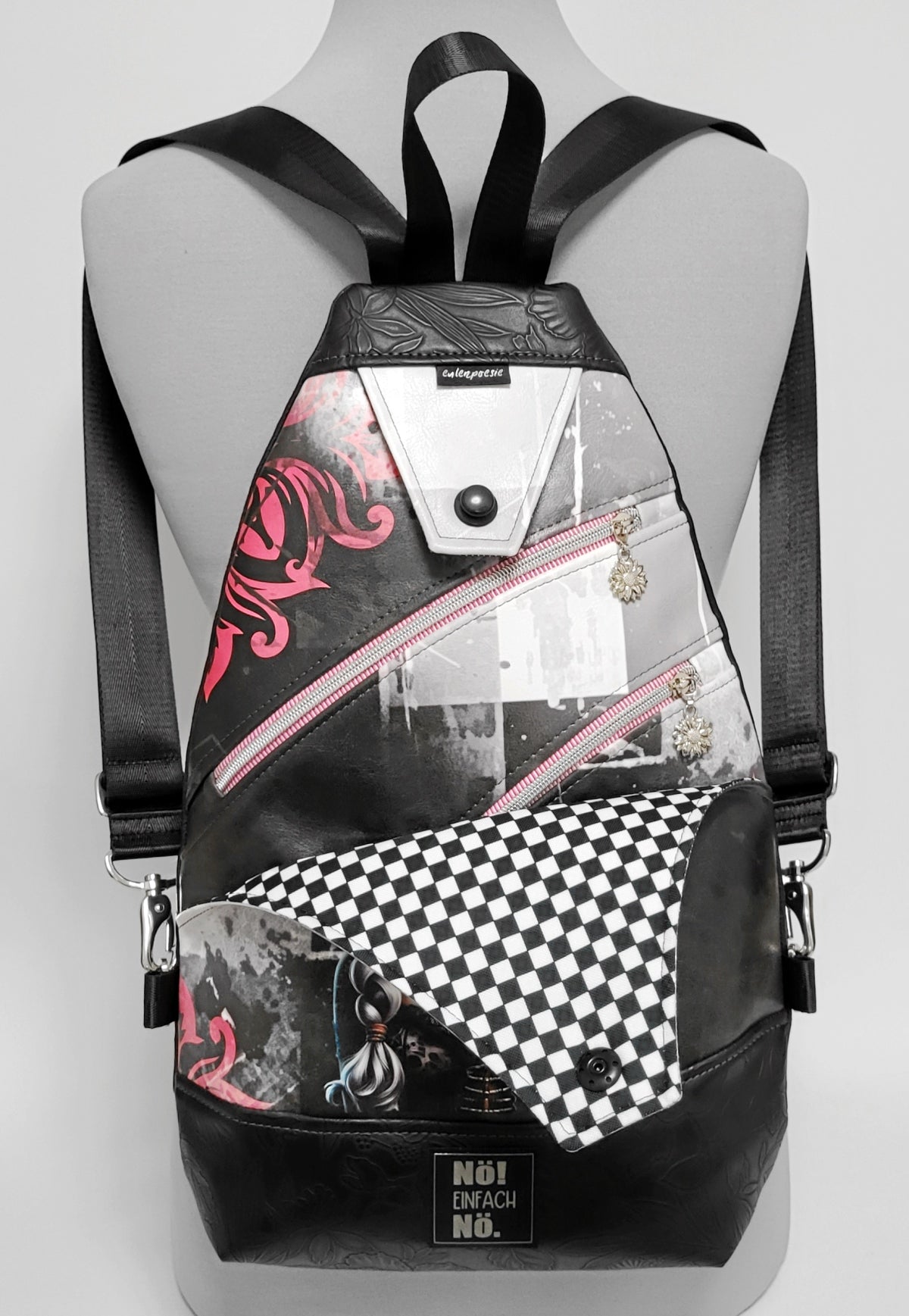 SlingBag Malea Rucksack LA CATRINA 4 aus Kunstleder