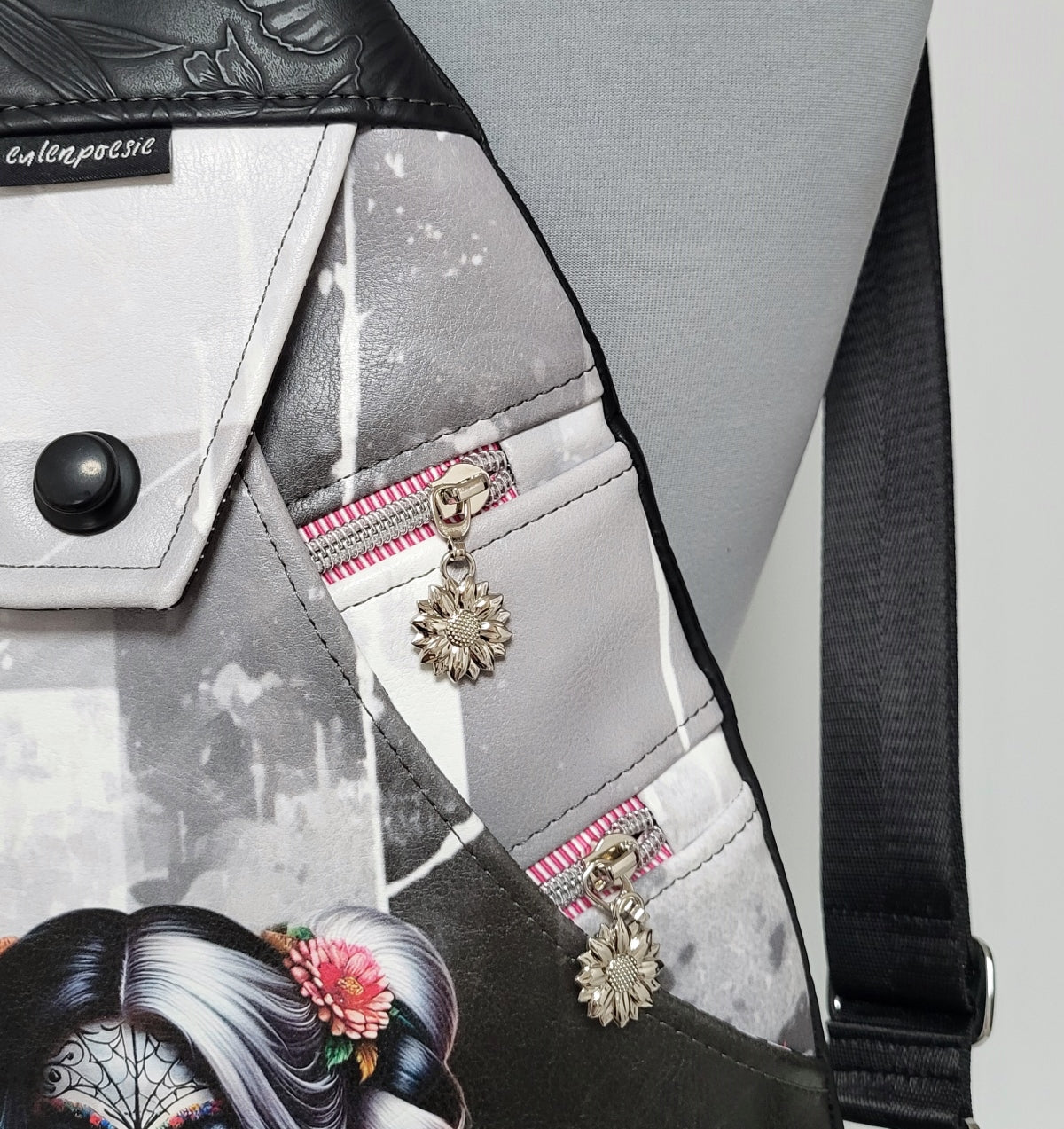 SlingBag Malea Rucksack LA CATRINA 4 aus Kunstleder