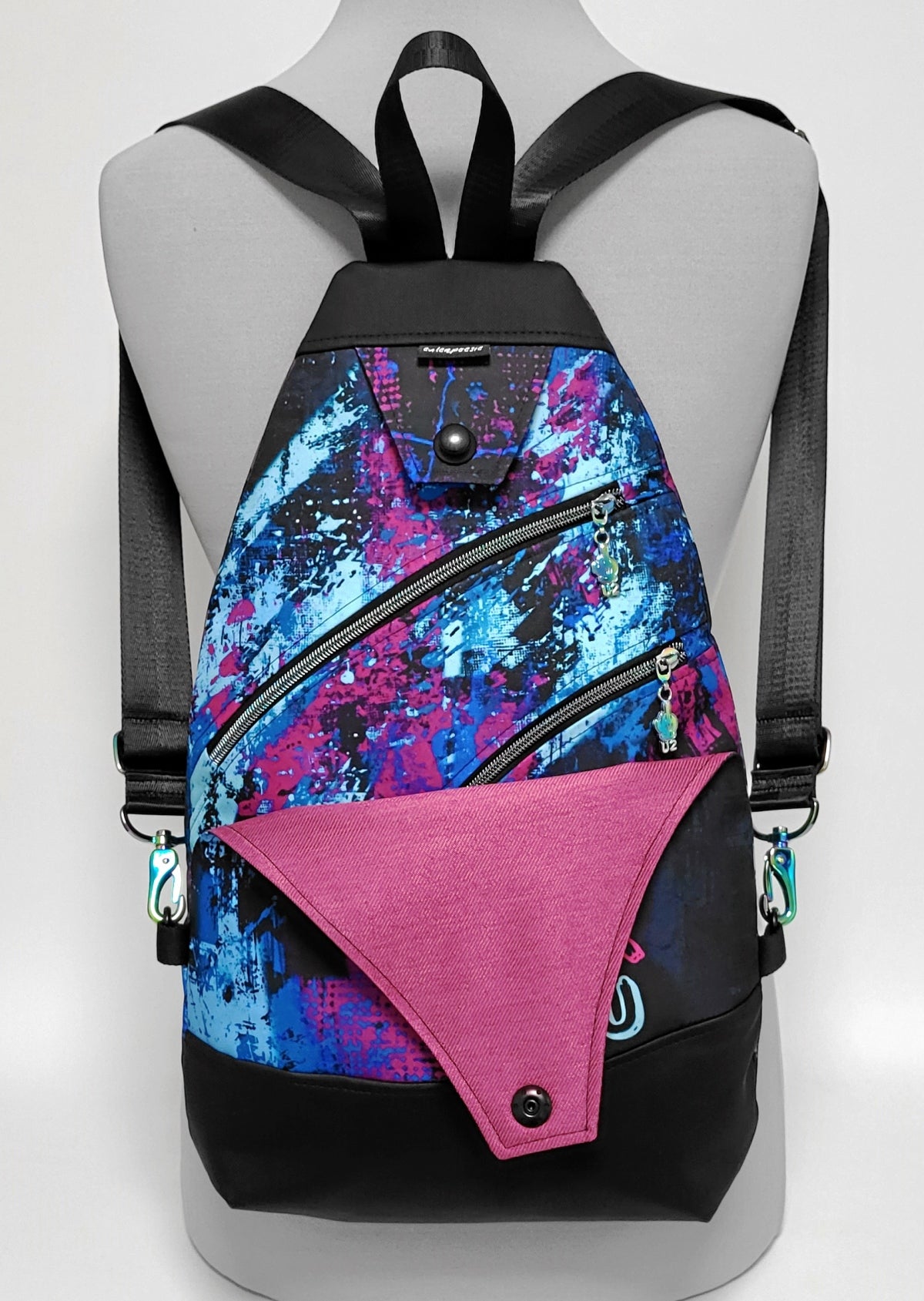 SlingBag Malea Rucksack FUCK YOU aus Outdoorstoff Panama