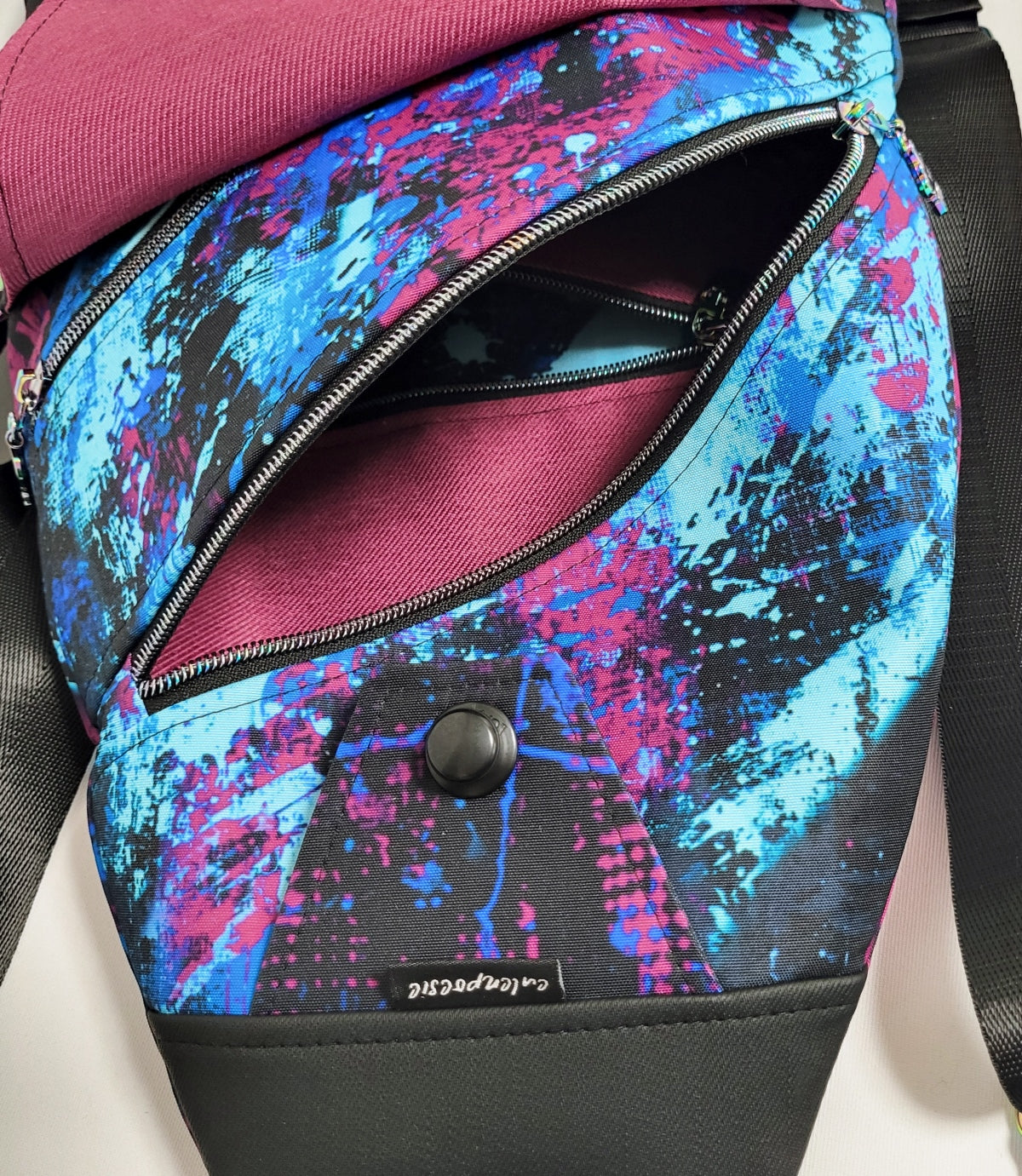 SlingBag Malea Rucksack FUCK YOU aus Outdoorstoff Panama