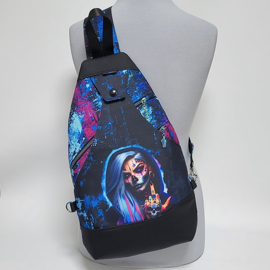 SlingBag Malea BÖSES MÄDCHEN aus Outdoorstoff + Minitasche