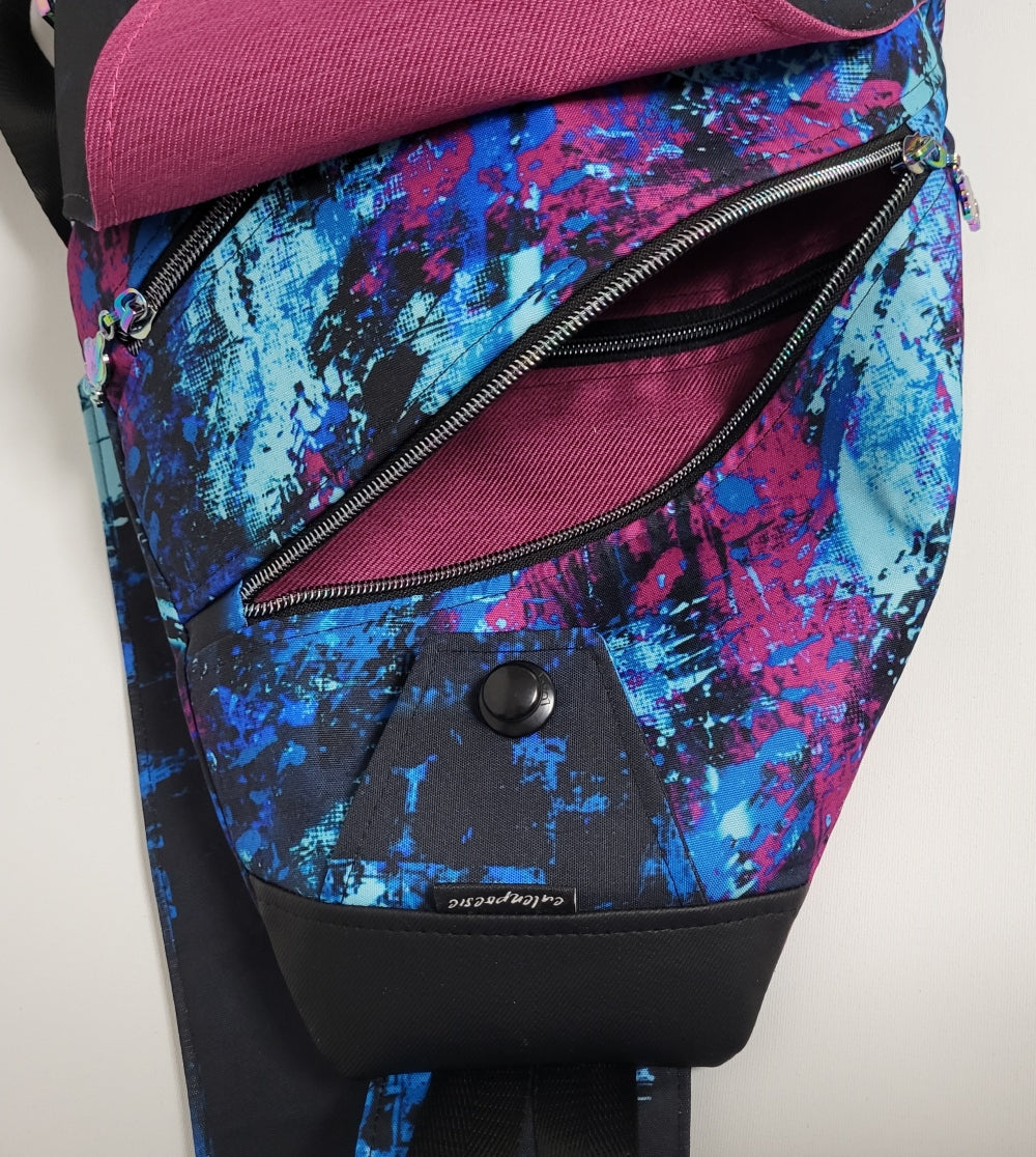 SlingBag Malea BÖSES MÄDCHEN aus Outdoorstoff + Minitasche