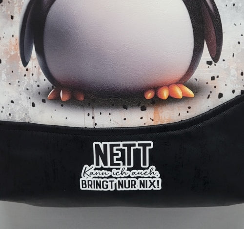 SlingBag Malea Rucksack PINGUIN aus Kunstleder + Minitasche