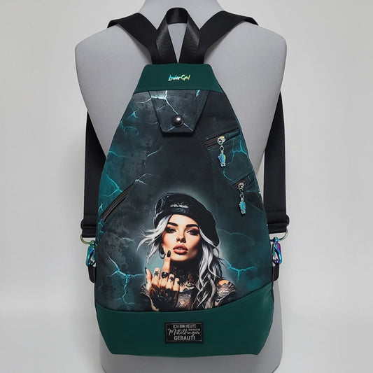 SlingBag Malea Rucksack ROGUE aus Softshell + Minitasche