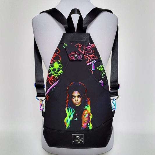 SlingBag Malea Rucksack NEONARA aus Softshell