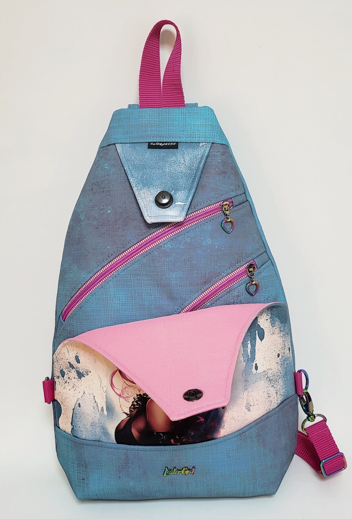 SlingBag Malea OPHELIA aus Kunstleder nachtleuchtend + Minitasche