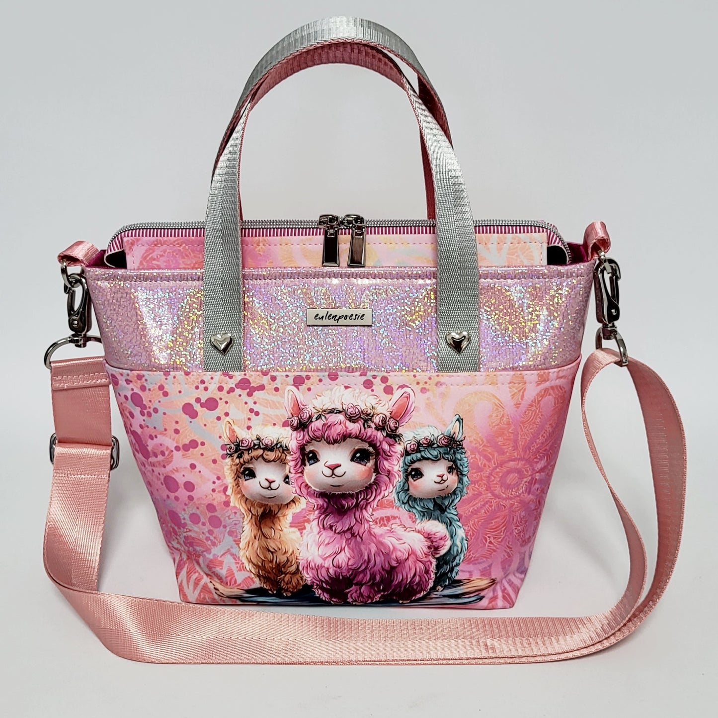 Tasche MoreBag ALPAKAS aus Softshell/Kunstleder + Minitasche