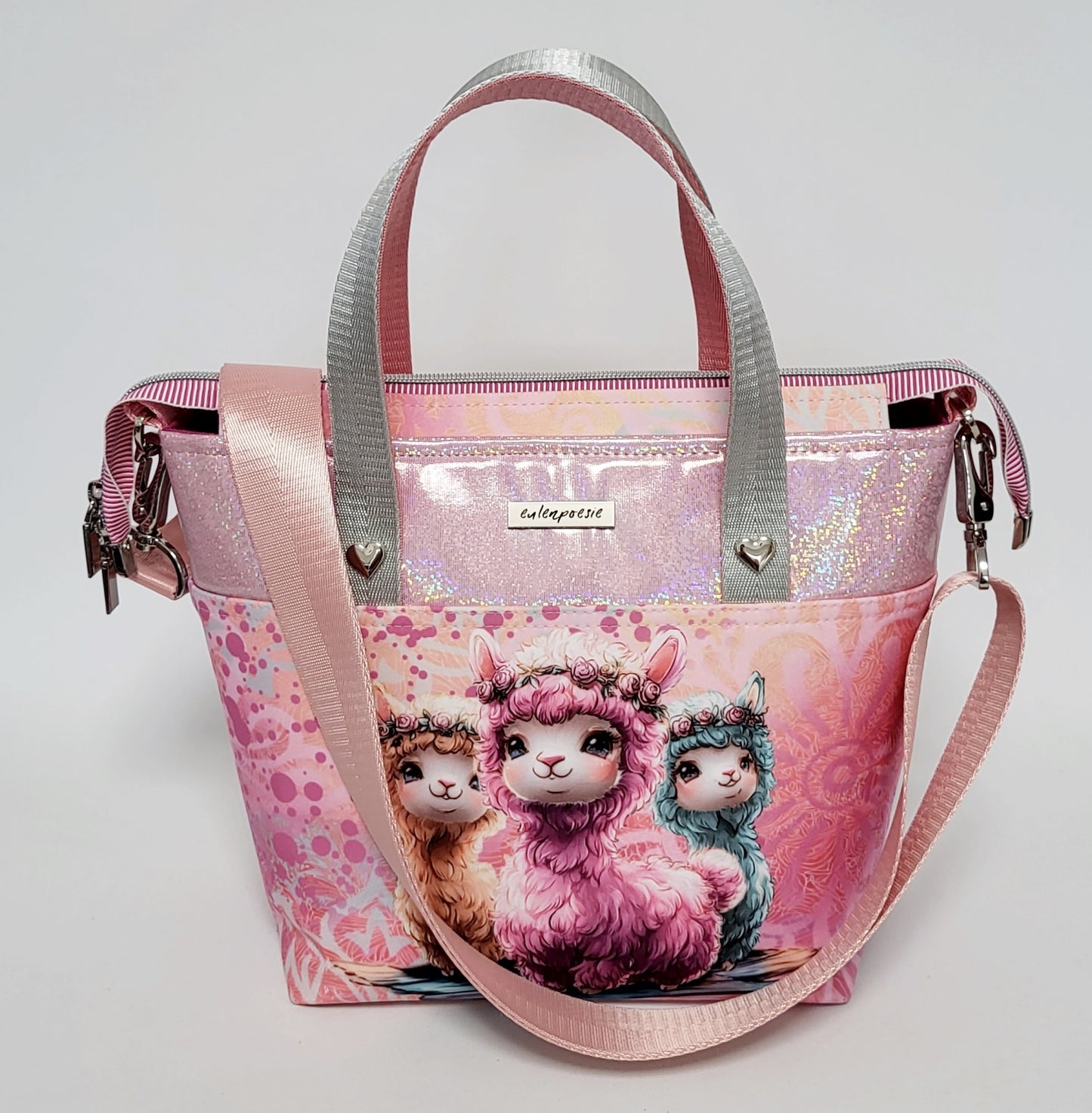 Tasche MoreBag ALPAKAS aus Softshell/Kunstleder + Minitasche