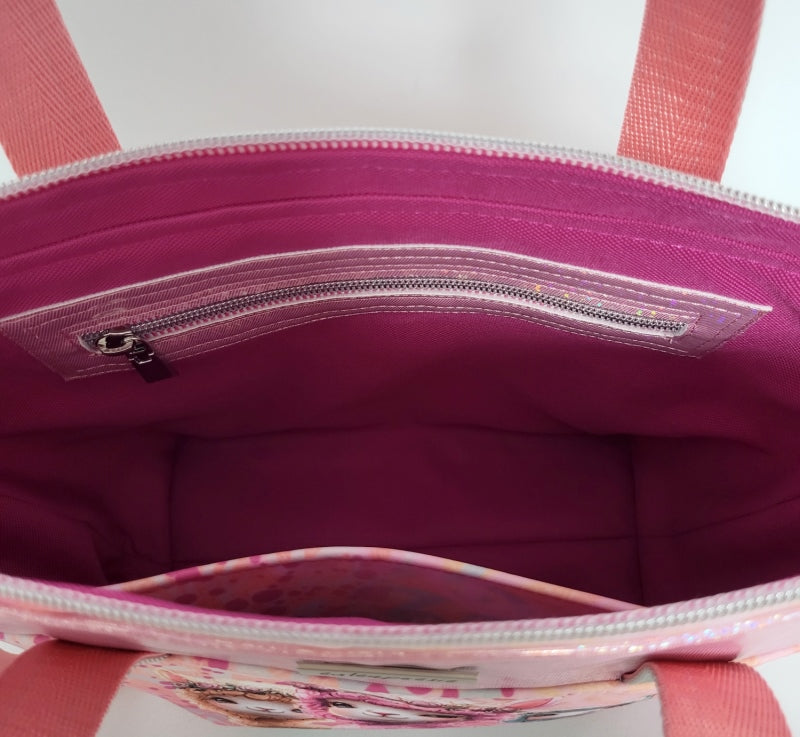 Tasche MoreBag ALPAKAS aus Softshell/Kunstleder + Minitasche