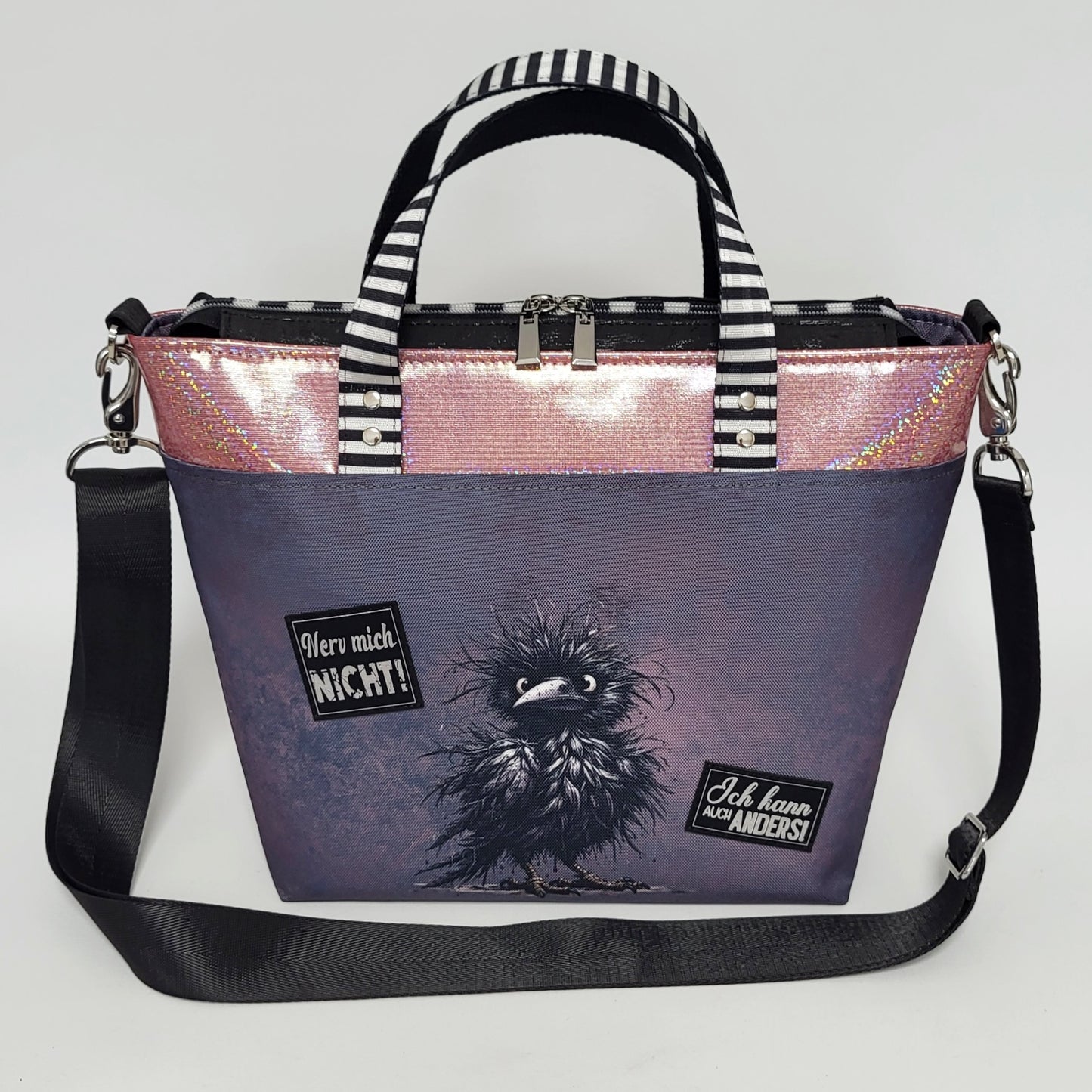 Tasche MoreBag CROWDY aus Canvas und Kunstleder