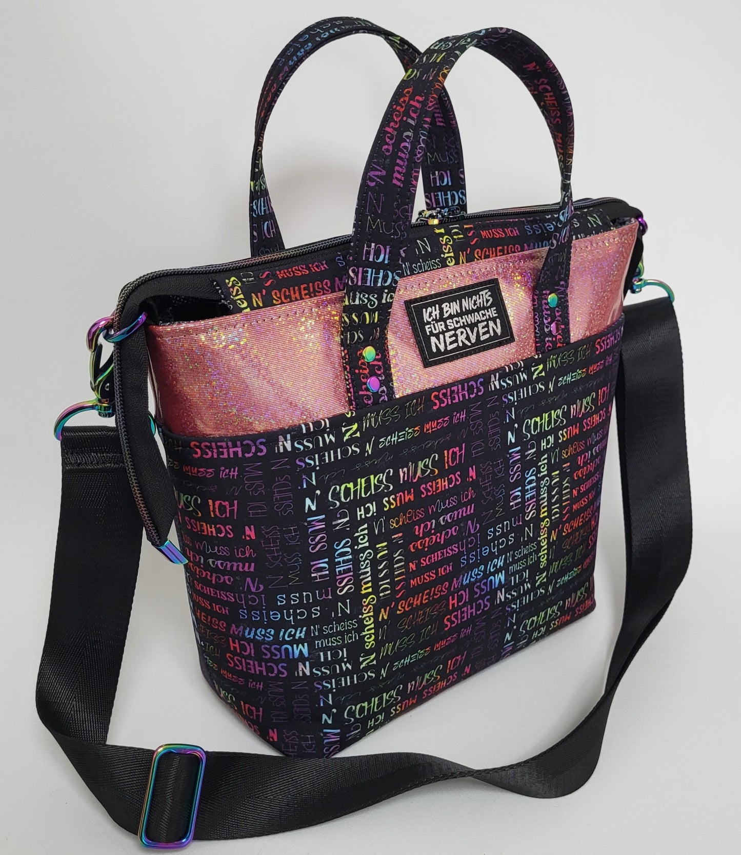 Tasche MoreBag N'SCHEISS aus Softshell + Minitasche