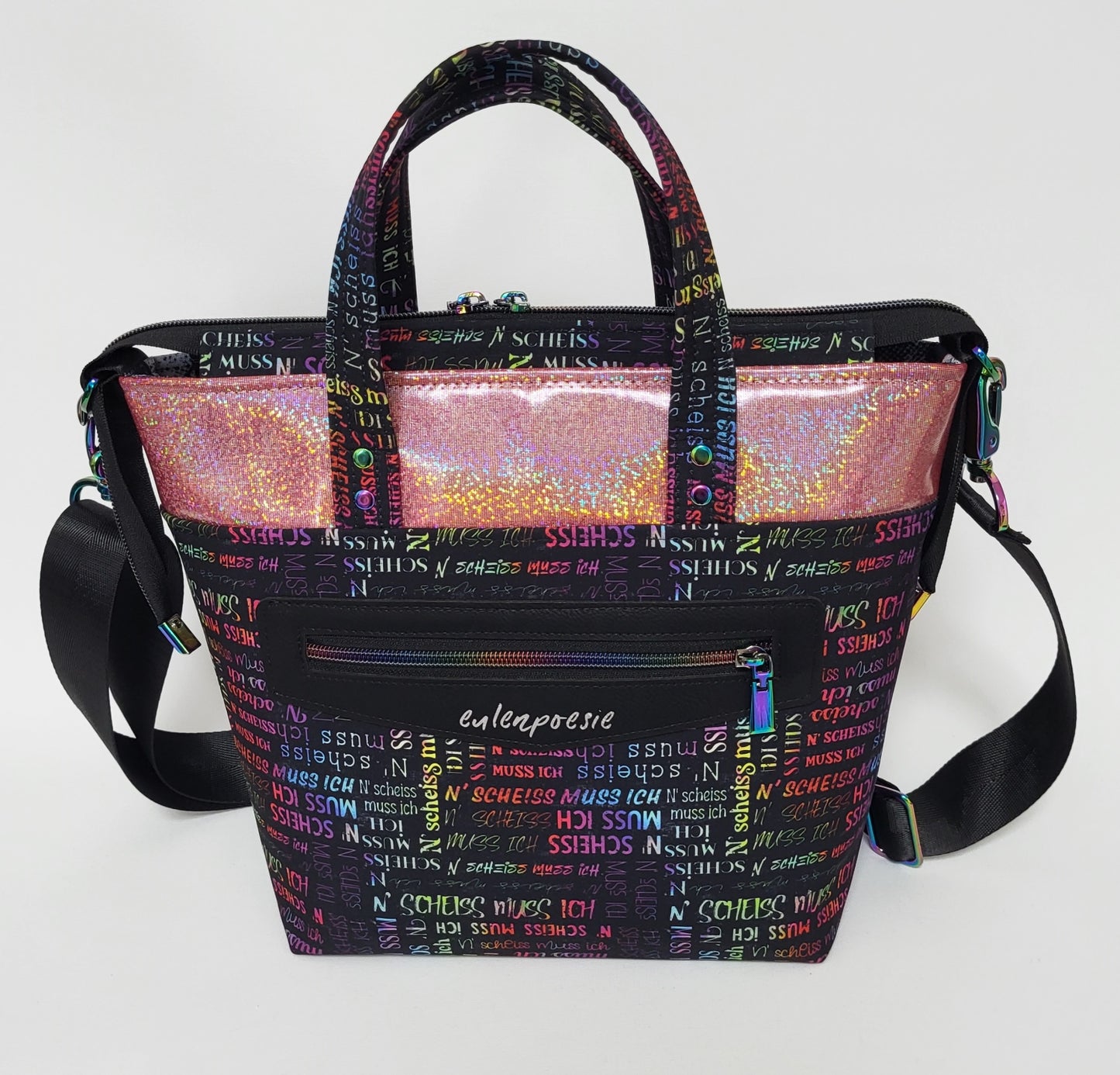 Tasche MoreBag N'SCHEISS aus Softshell + Minitasche