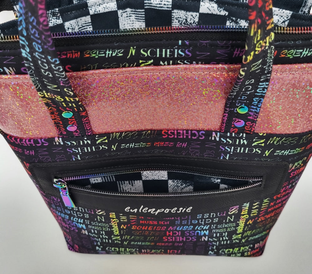 Tasche MoreBag N'SCHEISS aus Softshell + Minitasche