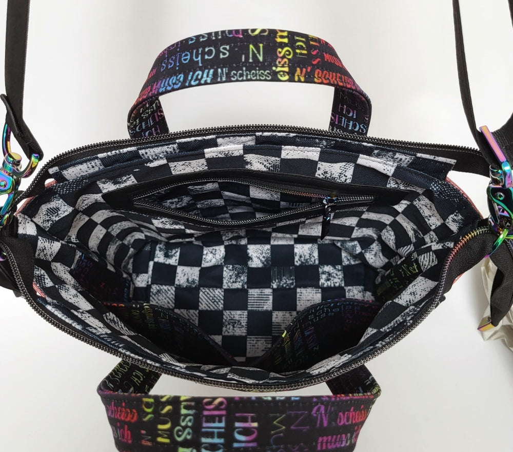 Tasche MoreBag N'SCHEISS aus Softshell + Minitasche