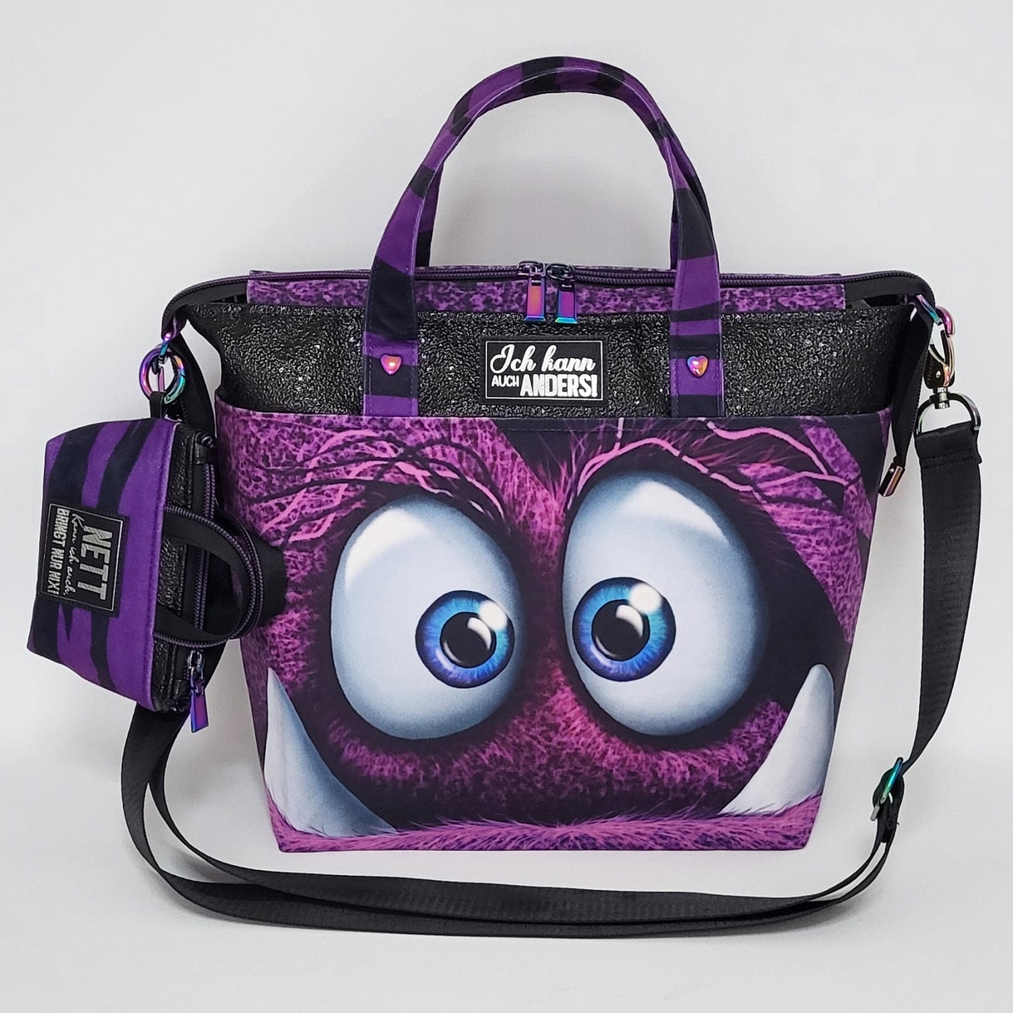 Tasche MoreBag MONSTA aus Stoff + Minitasche