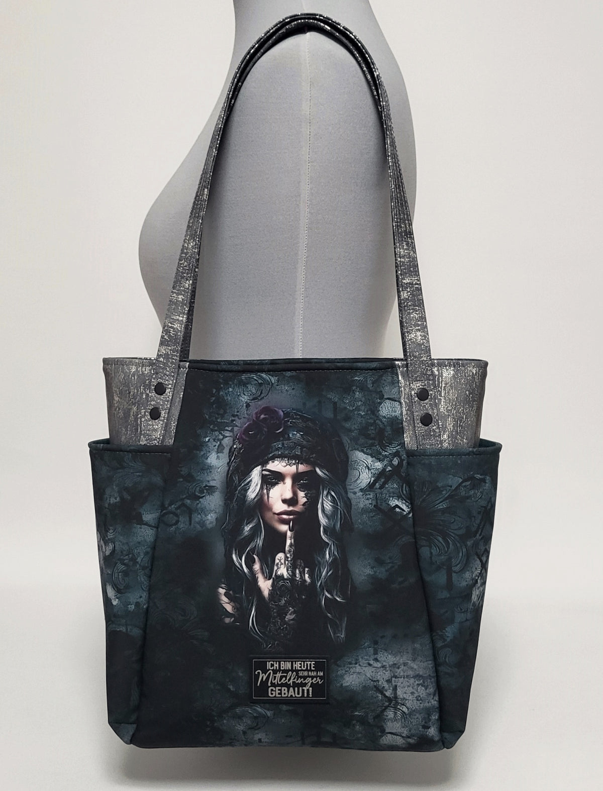 Tasche NOCTARA aus Softshell und Kunstleder