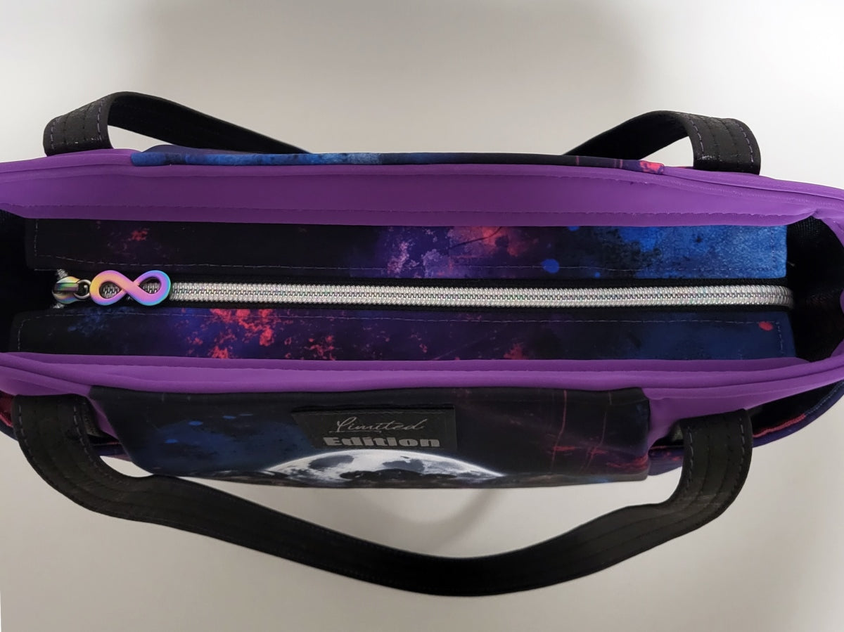 Tasche DREI LADIES aus Softshell und Kunstleder
