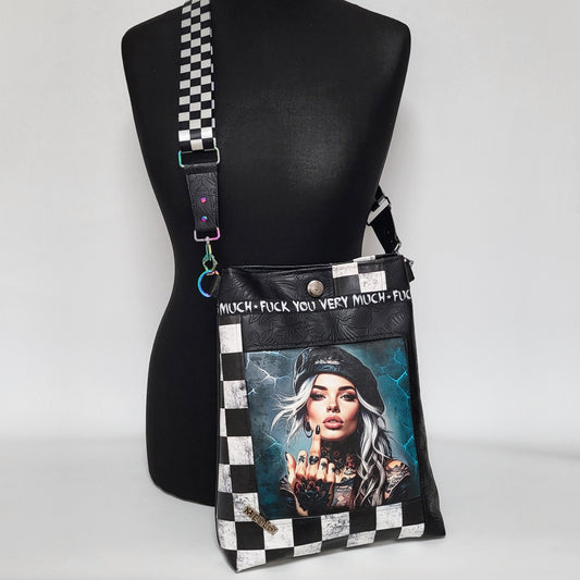 Tasche Totebag Elegance ROGUE aus Kunstleder + Minitasche